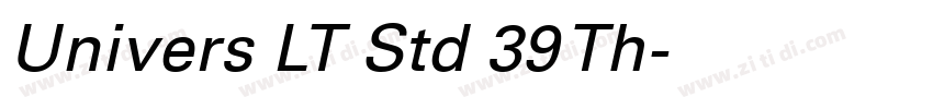 Univers LT Std 39 Th字体转换